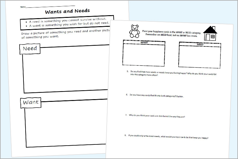 Financial decision making lesson for grade school