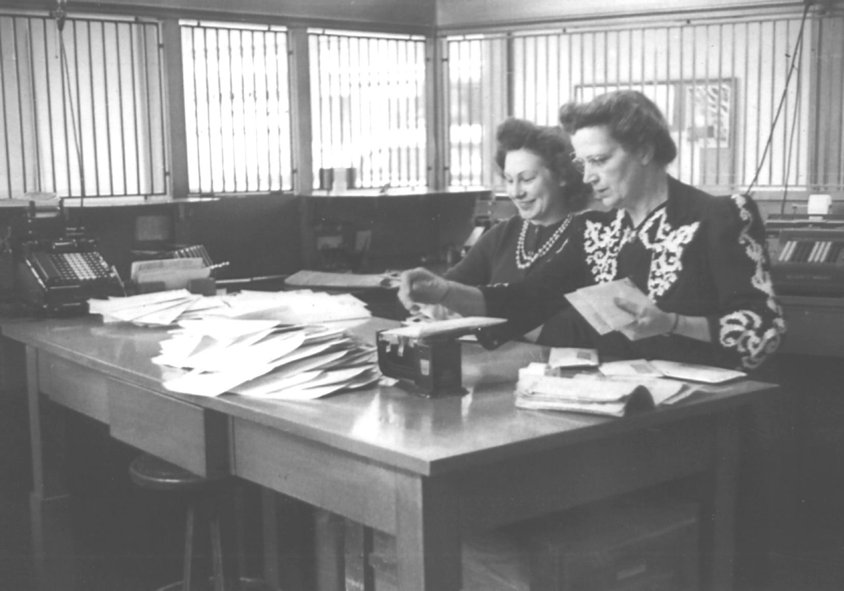 Employees in our first office in 1942