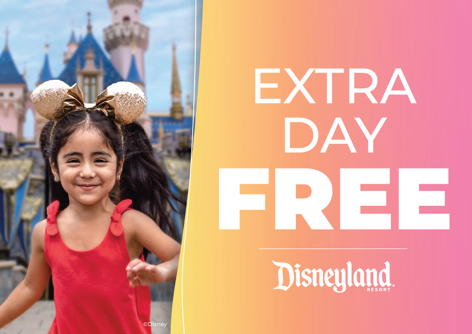 Extra day free at Disneyland with Get Away Today discount