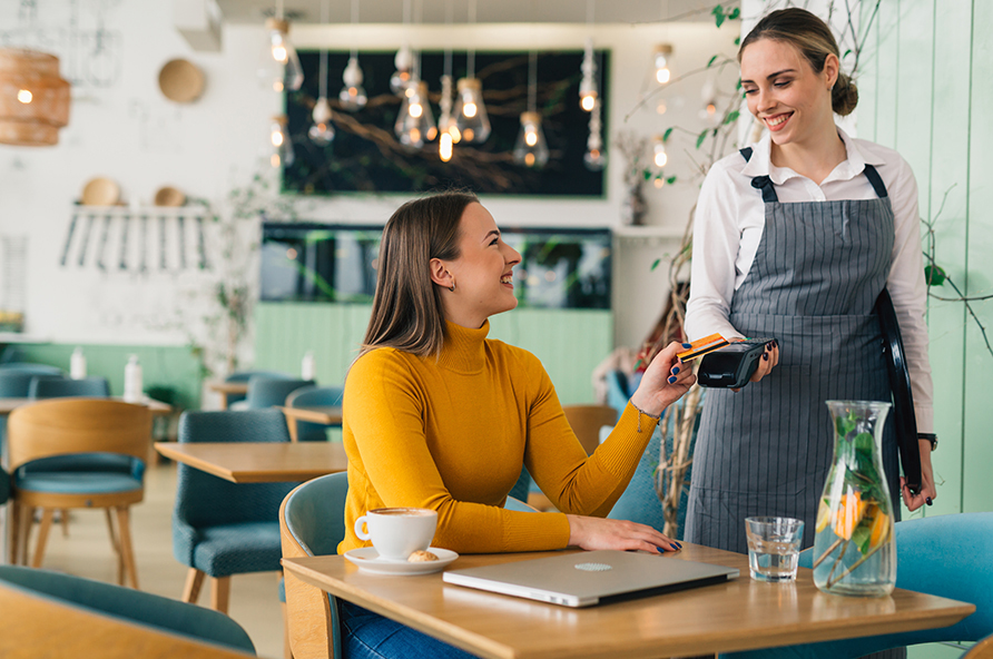 Paying for coffee with a PNWFCU credit card